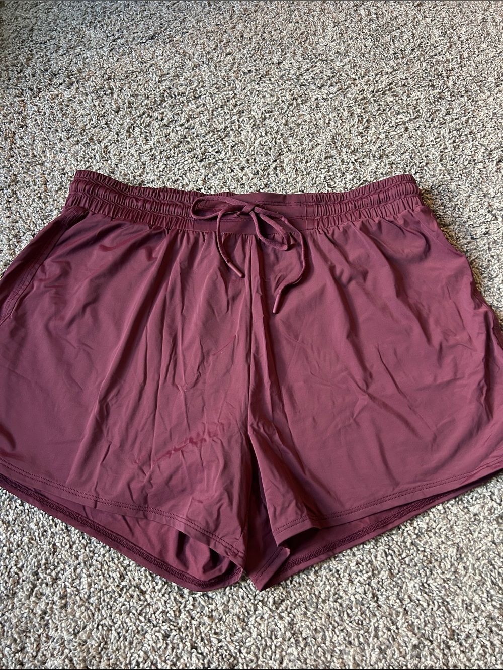 EUC Zyia Maroon Progress Shorts